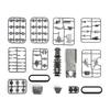 1/72 WWII German Half Track Air Defense Truck SD. Kfz.7/2 Antiair Armored Vehicle Model 4D Assemble Military Chariot Toy
