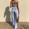 Elegant Women's Stripe 2 Piece Long Pants Set Comfortable Stylish Outfit for Women Perfect for Casual or Formal Occasions Trendy Long Pants Suit Set