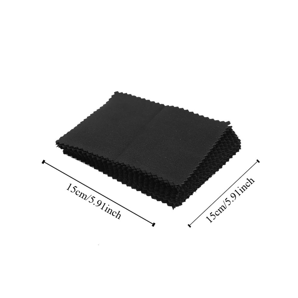 20pcs Microfiber Watch Cleaner Tool Double Sided Watches Polishing Cloth  Glasses Cleaning