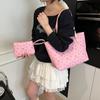 Beautiful large-capacity daily commuter student class versatile tote bag shoulder armpit bag casual handbag women's bag