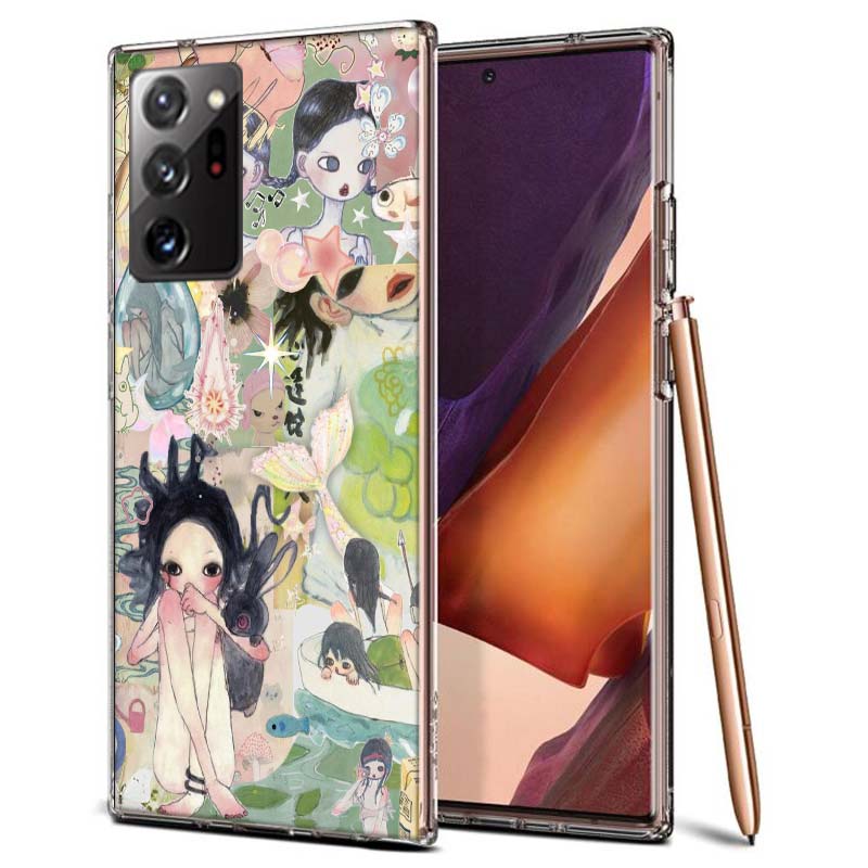 Aya Takano Gemälde Handyhülle für Samsung A55 A35 A25 A15 A07 A05S A16 A17 A26 A36 A37 A56 A57 Galaxy Note 20 10 A50S A71 A51