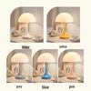 Slim Waist Mushroom Table Lamp: Dimmable, Eye-Protective Night Light for Bedroom and Living Room, European Style.