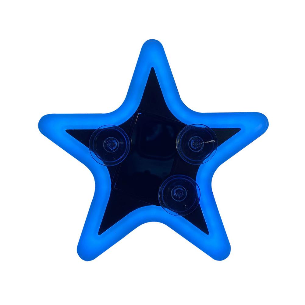 Solar Charging LED Car Window Lights Star Shaped Sparkling Mood Lights Neon Lights Car Interior Light Window Glowing Decoration