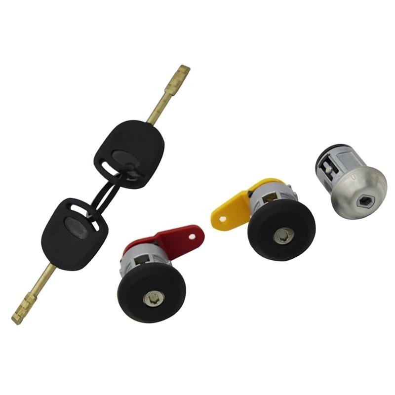 Car Left and Right Ignition Switch Door Lock Start Switch Car Door Lock for Ford Fiesta COURIER ESCORT KA