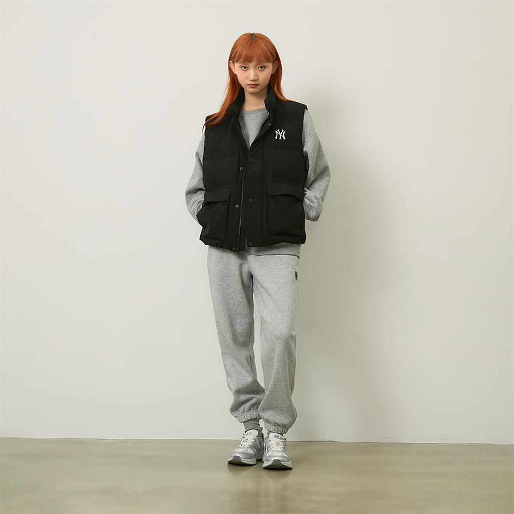 New MLB New York Yankees Basic Collection Down Vest Unisex Black 3ADVB0146-50BKS