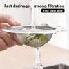 1/2 Kitchen Sink Strainer, Stainless Steel Funnel Anti-Blocking Filter for Dishwasher Basin, Floor Drain Hair Catcher,Sink Waste