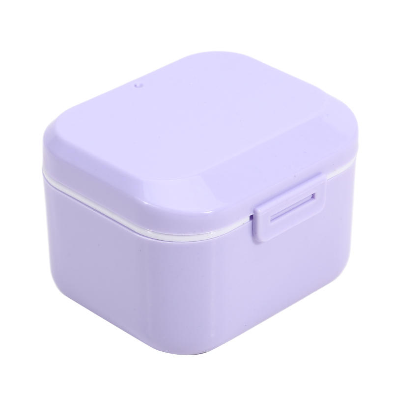 Portable Denture Retainer Soaking Case Multi-Purpose Mouthguards Braces Storage Box Nail Drill Tool Organizer