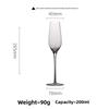 European Electroplated Colorful Champagne Glasses Crystal Highball Wine Cups for Home Hotel Use