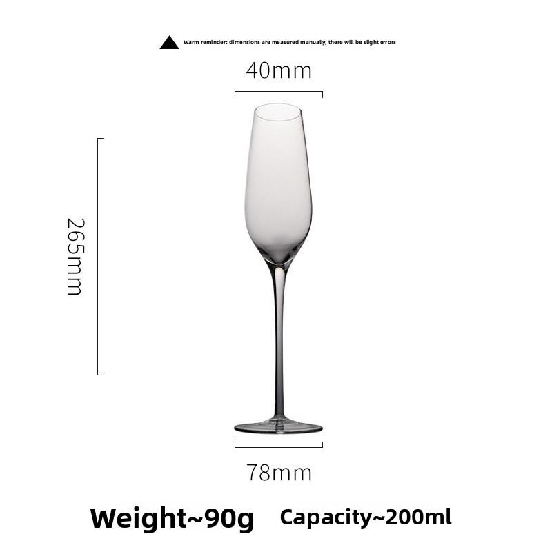 

European Electroplated Colorful Champagne Glasses Crystal Highball Wine Cups for Home Hotel Use 401-500ml