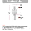 AN6 Male To 5/16 Inch Barb Fuel Hose Adapter For Automotive Fuel System Built Of 6061 Aluminum