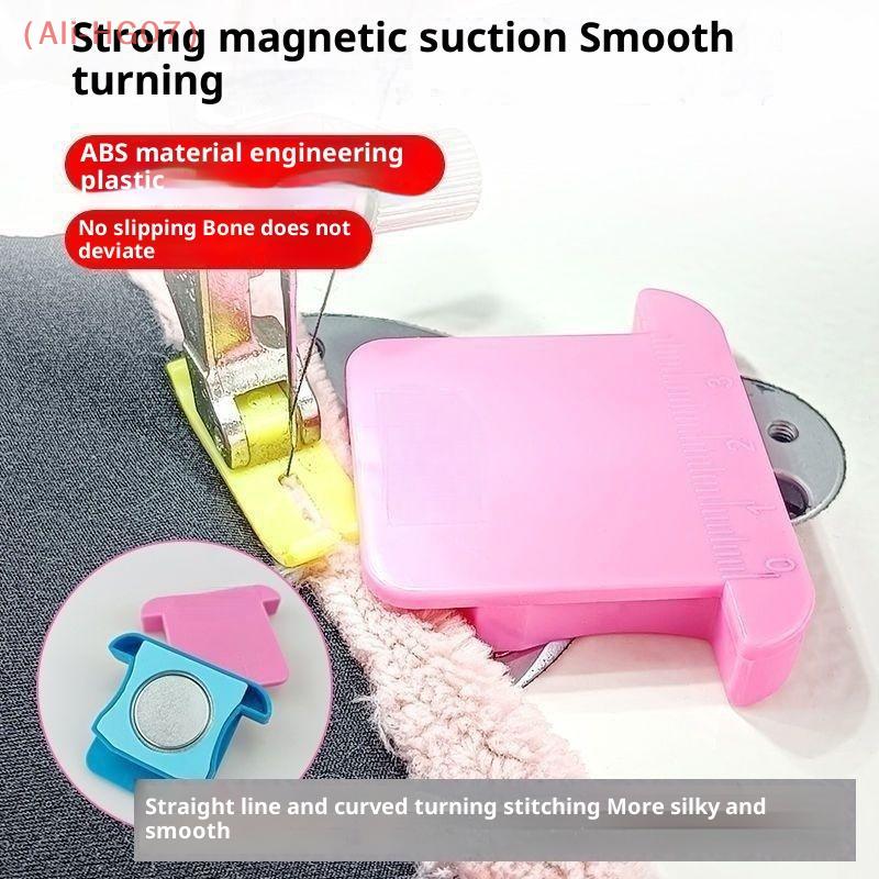 Magnetischer Steppstich-Nähmaschinenzubehör Neu Mehrzweck-Magnetlehre Kante Polygonales Anti-Roll-Kunststoff-Positionierwerkzeug