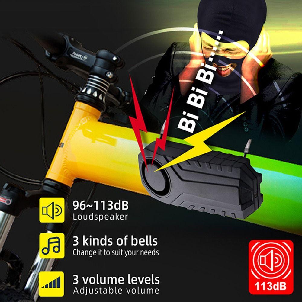With Remote Bike Alarm Bell Wireless Bike Horn Gift Vehicle Security Alarm System