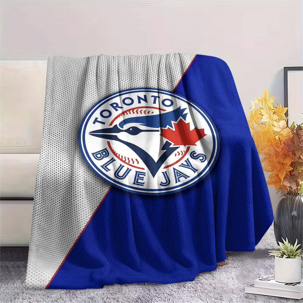 Toronto Blue Jays Print Flannel Blanket, High quality Comfortable for All Seasons, Home Decor, Warmth and Comfort, Perfect for Christmas Gifts
