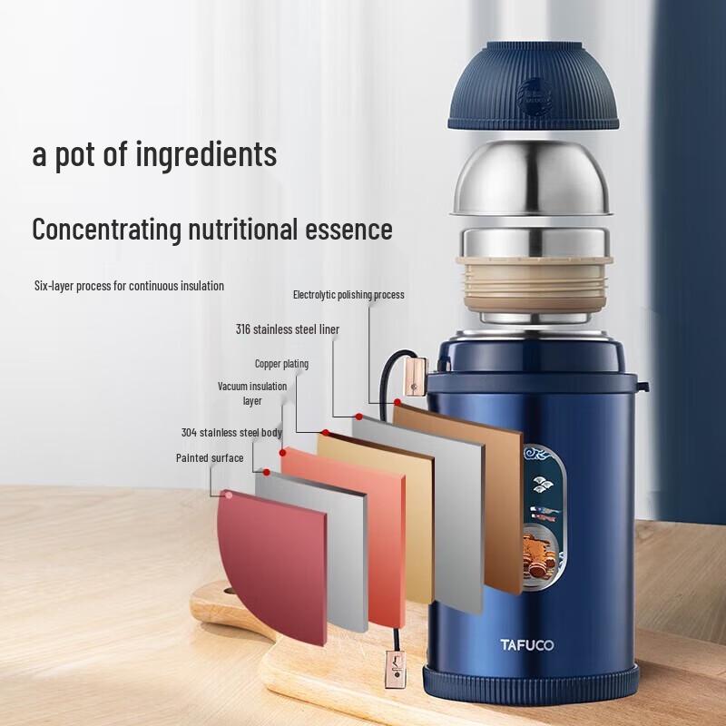 TAFUCO 316 Stainless Steel Vacuum Insulated Portable Food Jar