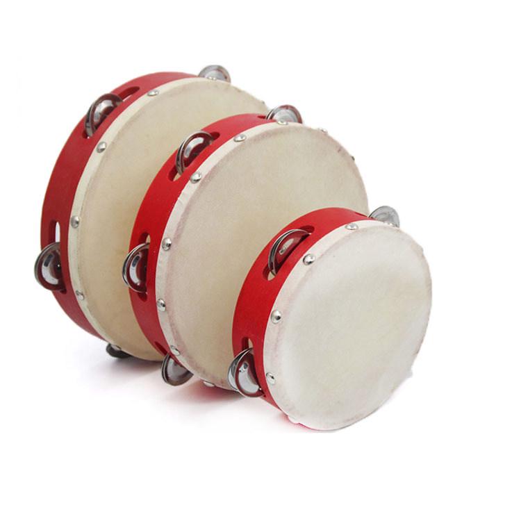 Xinjiang Dance Double-Sided Hand Drum: Kindergarten Orff Instrument Sheepskin Tambourine