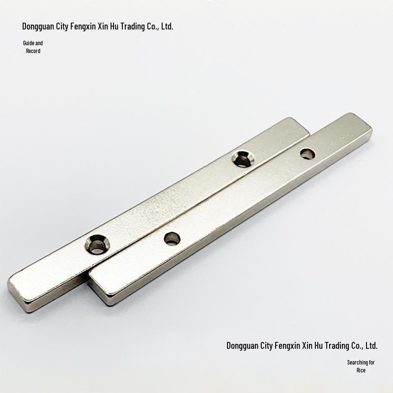 Robust Neodymium Magnet 100x20x10mm Rectangular Bar for Salvage and Suction.