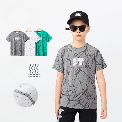Summer Children's Wear Korean Version of the New Children's Sports Short-sleeved Mesh Quick-drying Breathable Top Boy Short-sleeved T-shirt