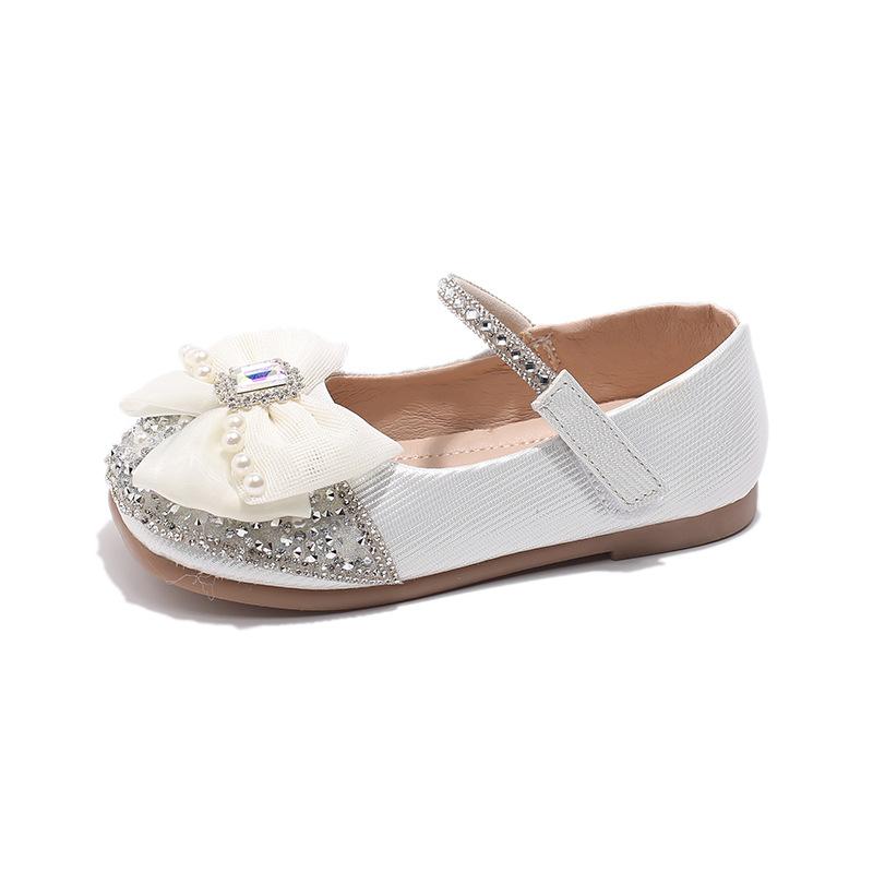 Spring Autumn Girls Shoes Sparkly Wedding Shoes for Girl Glitter Baby Dance Performance Shoes Princess Kids Mary Janes H09111