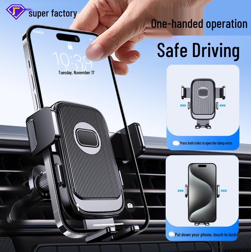 Supporto universale anti-vibrazione per telefono da auto 2025 per cruscotto e bocchetta d'aria