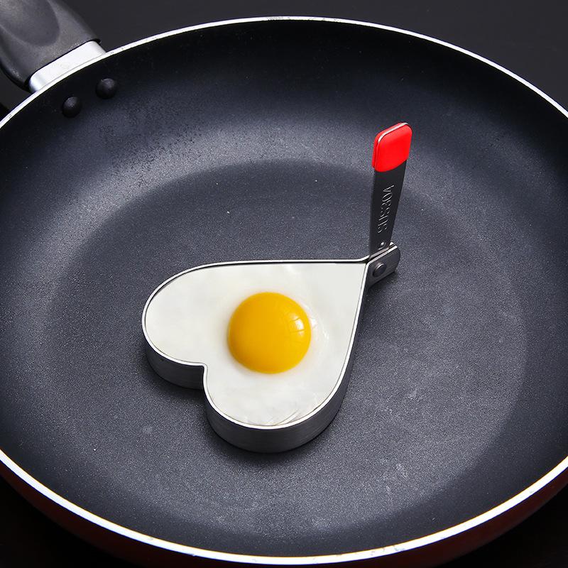 1 molde para tortilla de acero inoxidable 304, creativo, antiadherente, para el hogar, para niños, redondo
