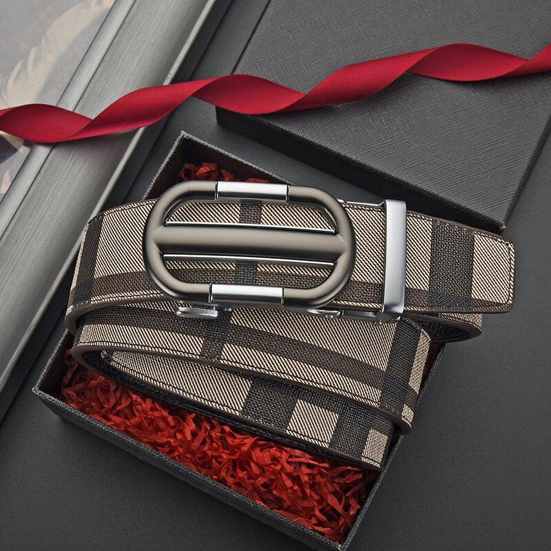 Ceinture Homme Jeune Homme Alliage Boucle Automatique Marée Imprimée Ceinture Homme Ceinture Premium