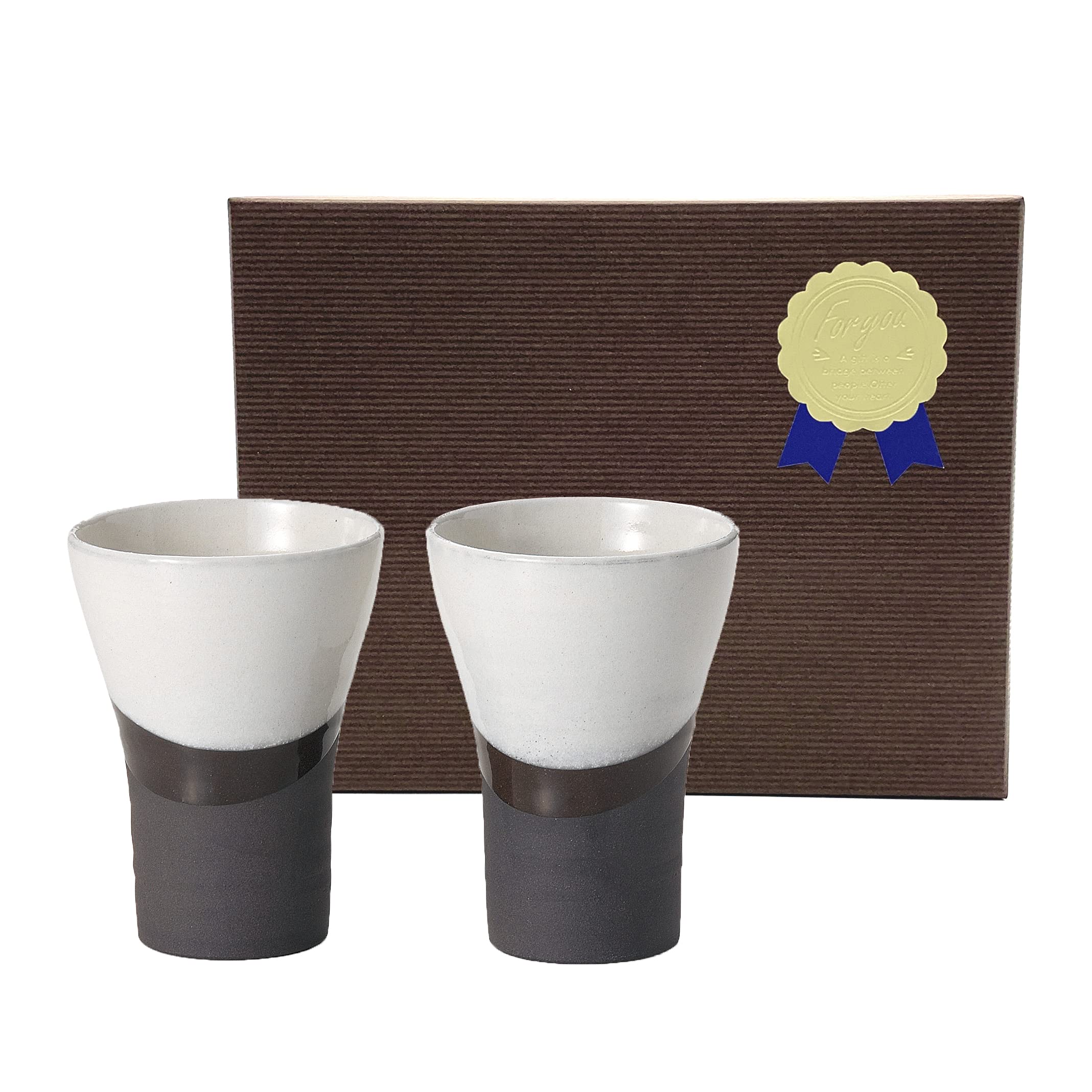 

Dolce Duo Respect for the Aged Day Tumbler Beer Cup Beer Tumbler Shochu Cup Ceramic Pair 350ml Wooden Box Made in Japan Gift Present Return Gift