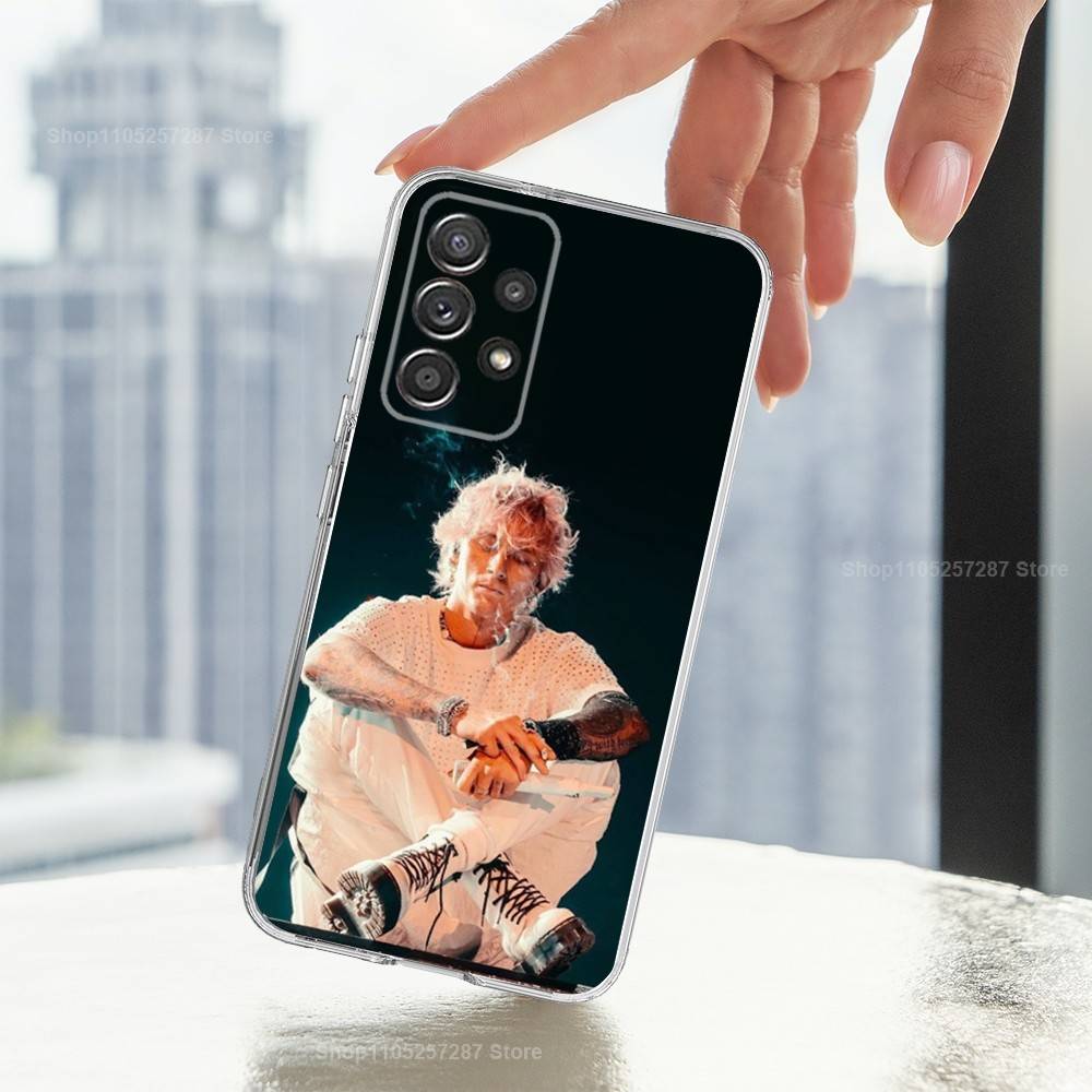 

MGK M-Machine-GUN K-Kelly Phone Case For Samsung A30,71,51,S9,10,20,Ultra,FE,23,21,PIus,Lite, S22,Transparent, Silicone SamsungA52