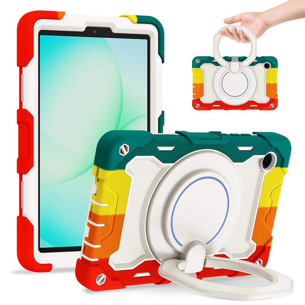 Capa para Samsung Galaxy Tab A11 com Suporte PC + Silicone à Prova de Choque Capa Robusta para Tablet