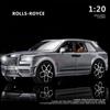 Diecast Metal Toy Car 1/20 for Rolls-Royce Cullinan SUV Off-Road Alloy Model Car Simulation Sound Light Toy for Kids