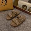Cool slippers women's summer outer wear 2025 new thick-soled casual fashion high-end super fire shit-stepping beach sandals