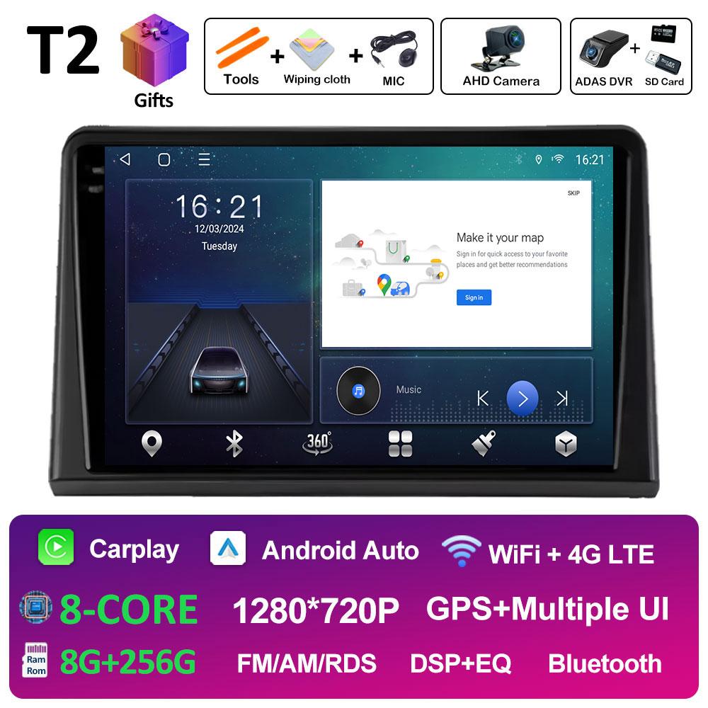 GPS Navigation Wireless Carplay For Renault Express 2021 2022 Android Auto WIFI Cooling Fan Bluetooth 2.5D Touch Screen No 2 Din