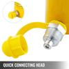 Hydraulic Cylinder Jack, 20 Ton Solid Ram Hydraulic Cylinder, 6 Inch Stroke Single Acting Hydraulic Cylinder, with Quick Connector Portable Hydraulic