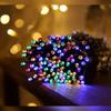 Starry Sky LED Solar String Lights - Outdoor Waterproof, Colorful & Flashing for Christmas & Festival Decorations.