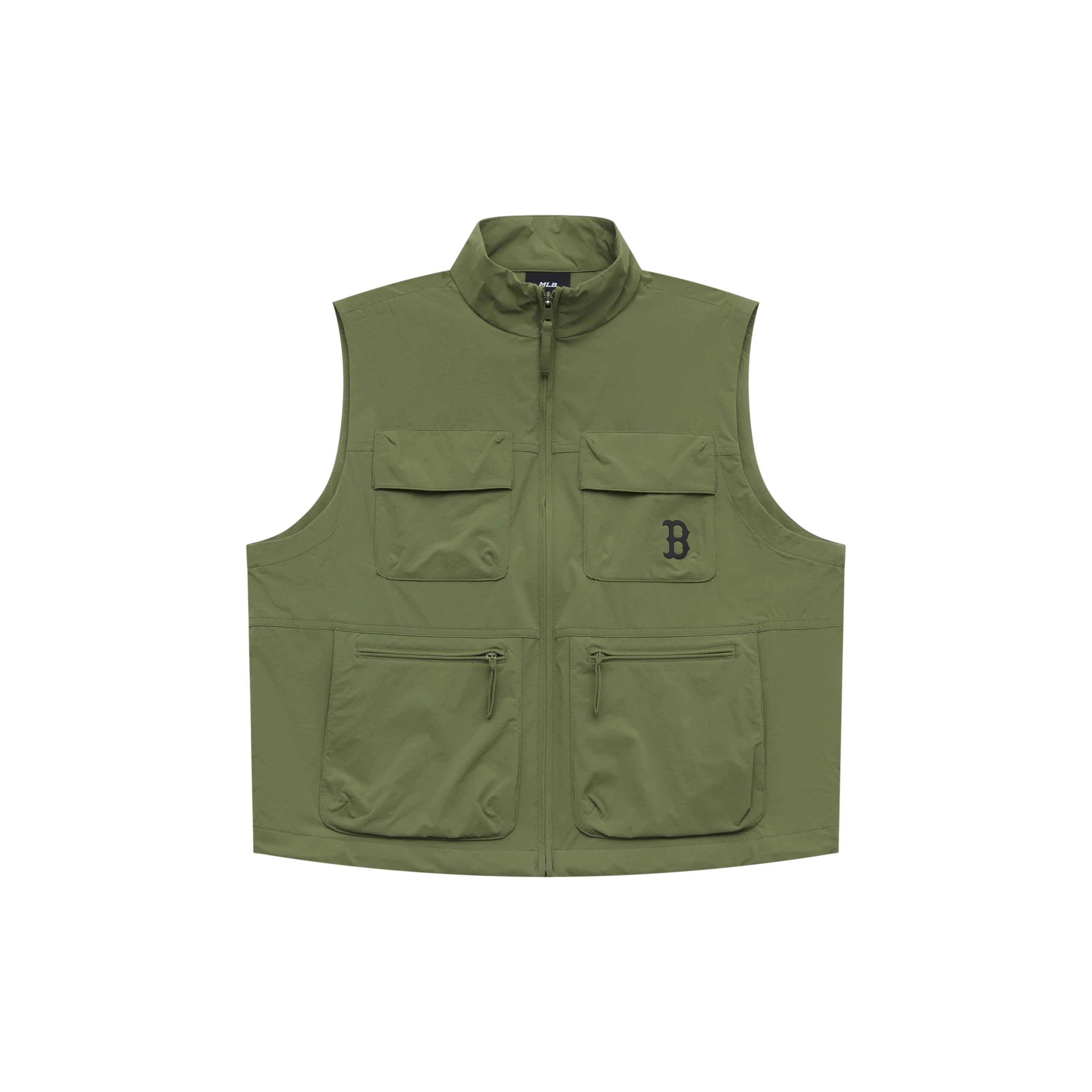 

New MLB Boston Red Sox Basic Collection SS25 Vest Unisex Light Khaki 3AWJB0253-43KAL M