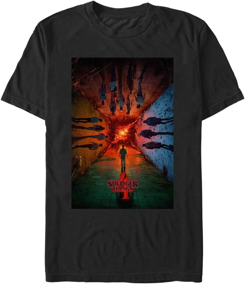 Stranger Things Men s S4 Main Poster T-Shirt S