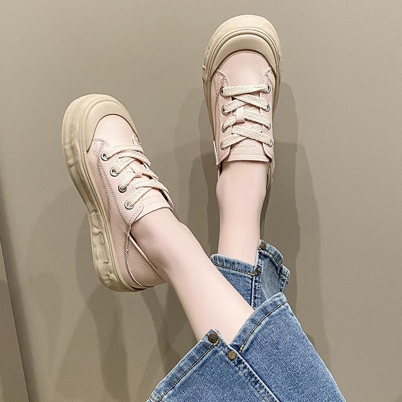 Little white shoes women's shoes 2024 new spring board shoes versatile casual autumn autumn and winter dad sports single shoes women