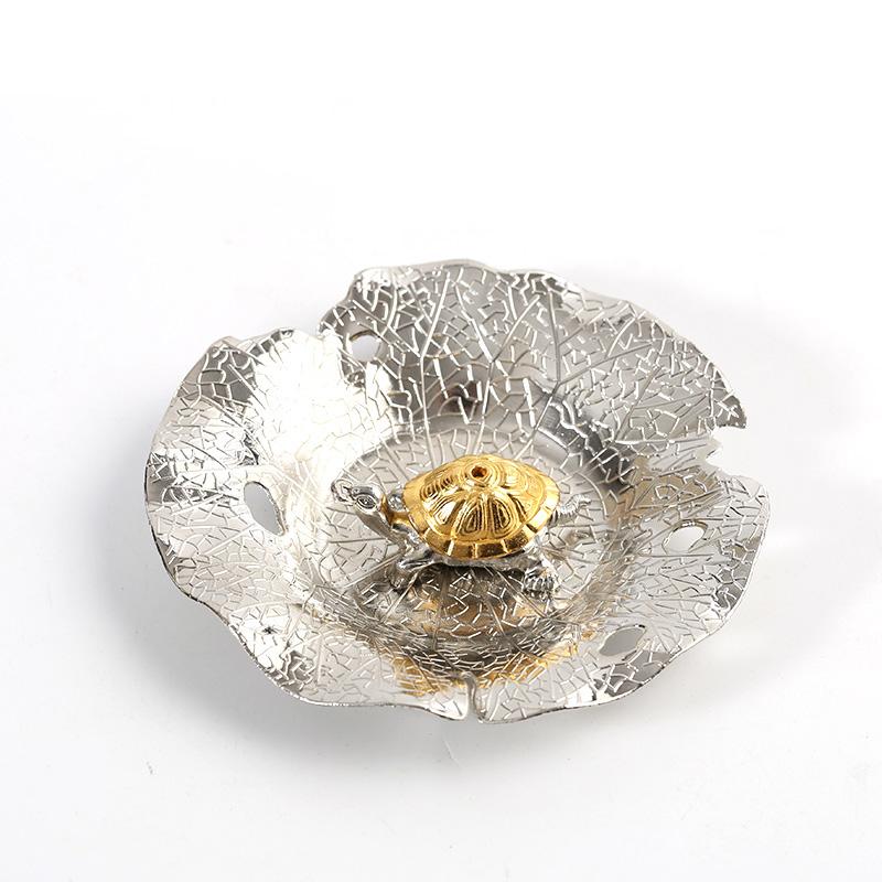 Vintage Incense Plate, Thread Incense Plate, Lotus Leaf Incense Plate, Tea Ceremony, Indoor Aromatherapy Stove, Home Decoration