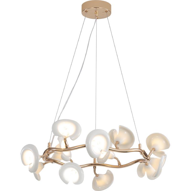 Modern Minimalist Ceramic Floral Lighting Designer Living Room Pendant Light