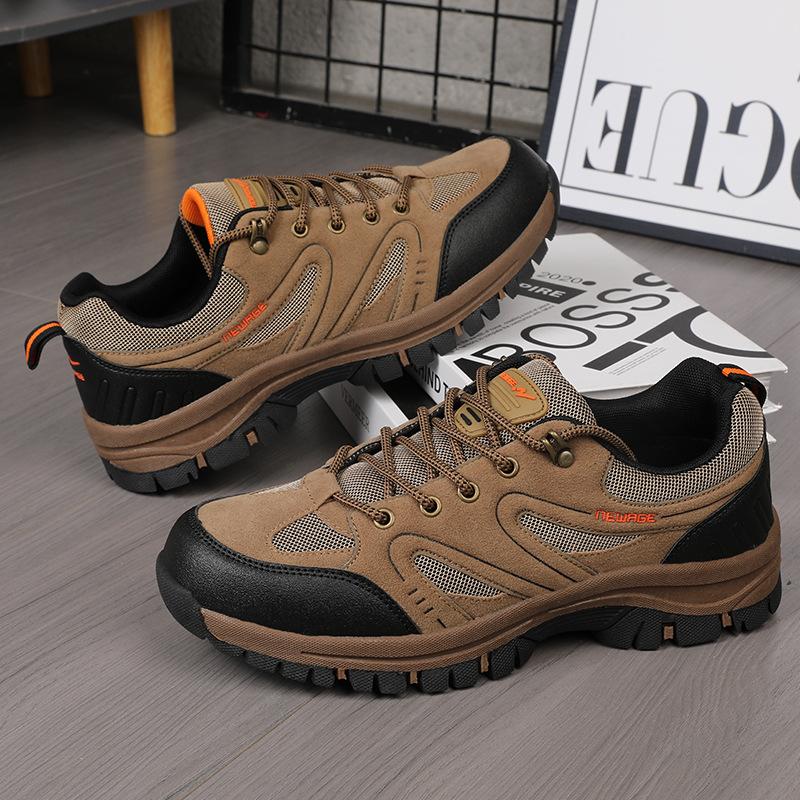 Neue Wanderschuhe Herren Vier-Jahreszeiten Low-Top Atmungsaktiv Rutschfest Outdoor Freizeit Camping Offroad Abenteuer Wanderschuhe