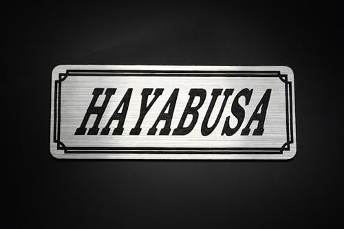 

QE-654-2 HAYABUSA Suzuki GSX1300R Hayabusa Exterior Tank Custom Parts Silver Black Original Sticker