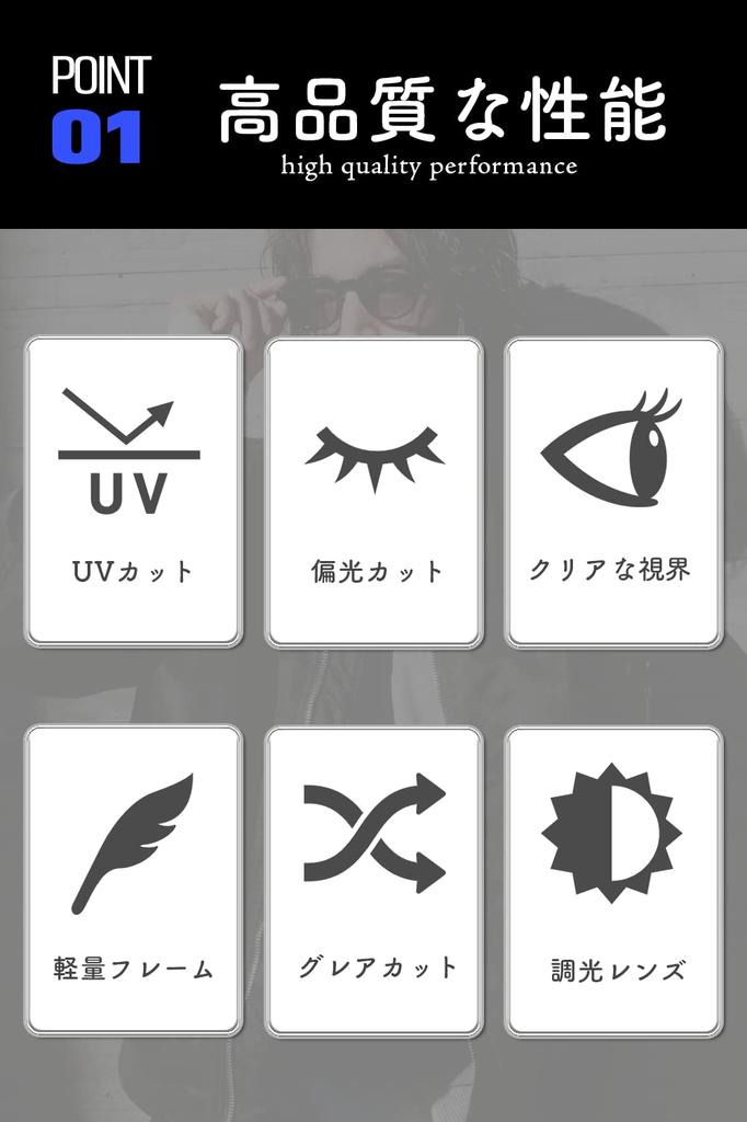 Photochromic Polarized Sunglasses Flat Lens Wellington Square Soft Case Unisex Wellington Glasses Outdoor Fashion Green [valeria]