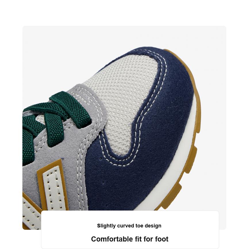 New Balance Nb 996 Low Top Running Shoes Kids Sneakers Navy-Blue Green YV996JO3