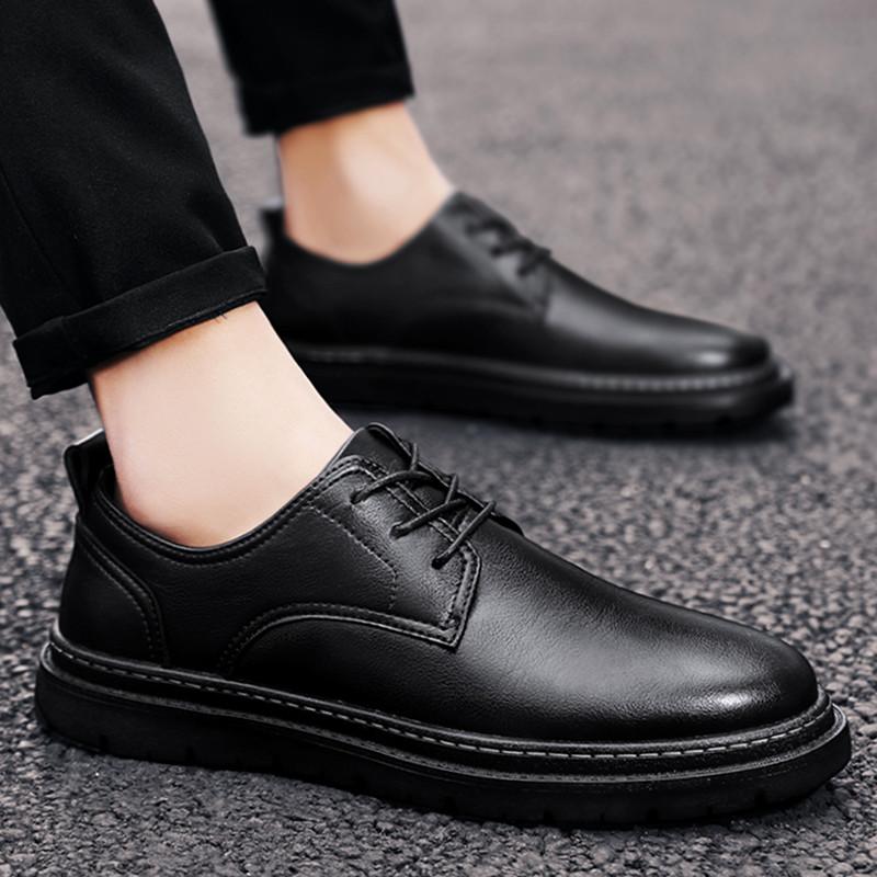Men's Casual Leather Shoes High Quality Retro Style Outdoor Leisure Street Office or Work Hot Selling Adult Luxury Shoes