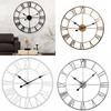 Retro Wall Iron Clock Decorative Hand Home Outdoor Commercial Spaces Up Dress