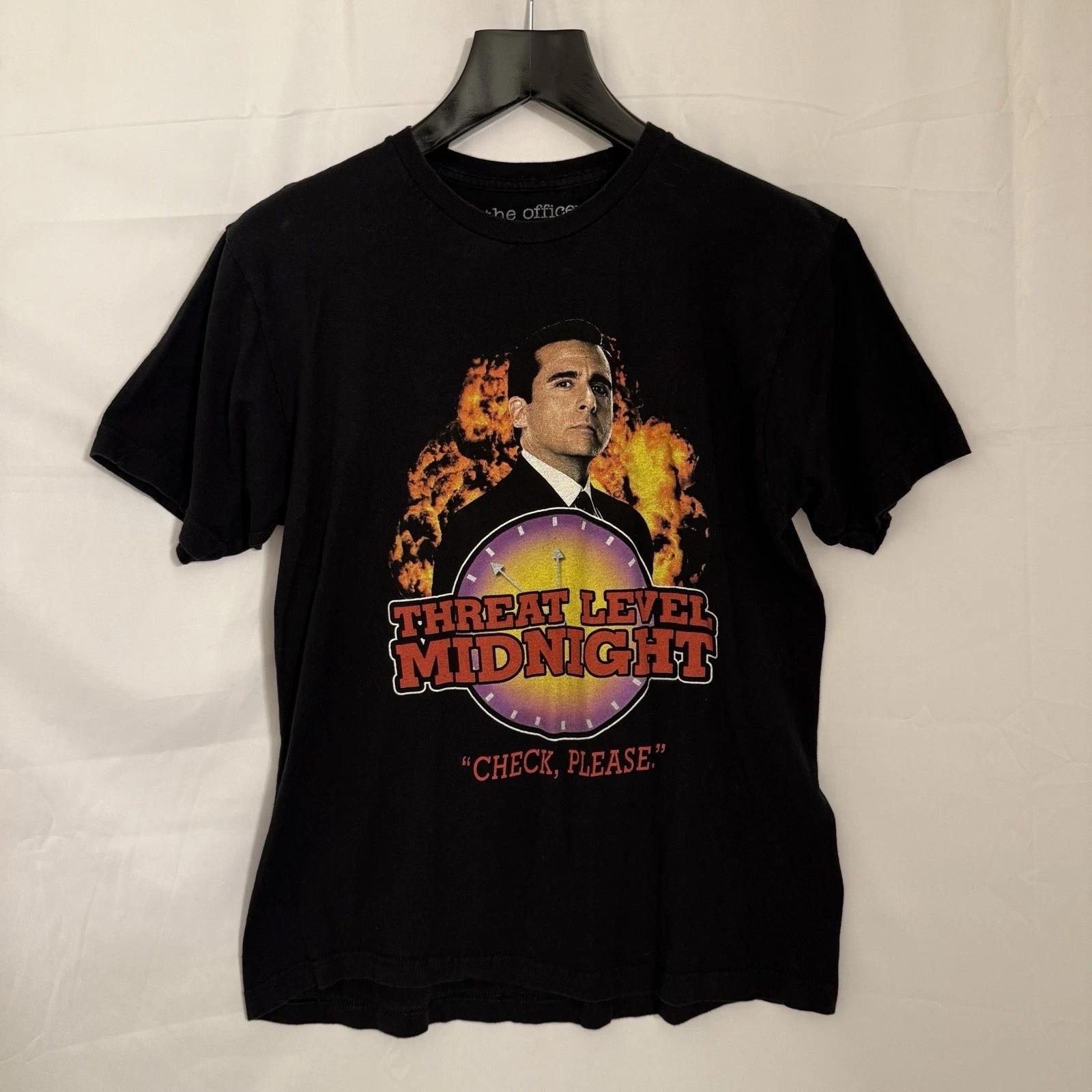 The Office Shirt Men’s Large Threat Level Midnight - Michael Scott S