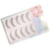 5 Pairs False Eyelashes Pack Soft Sharpened Tips Natural Look Lashes for Cosplay Party Makeup