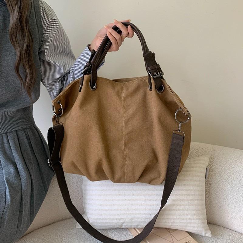 Tote Bag for Women Large Capacity Bag Retro Commuter Handbag Single-shoulder Crossbody Large Bag