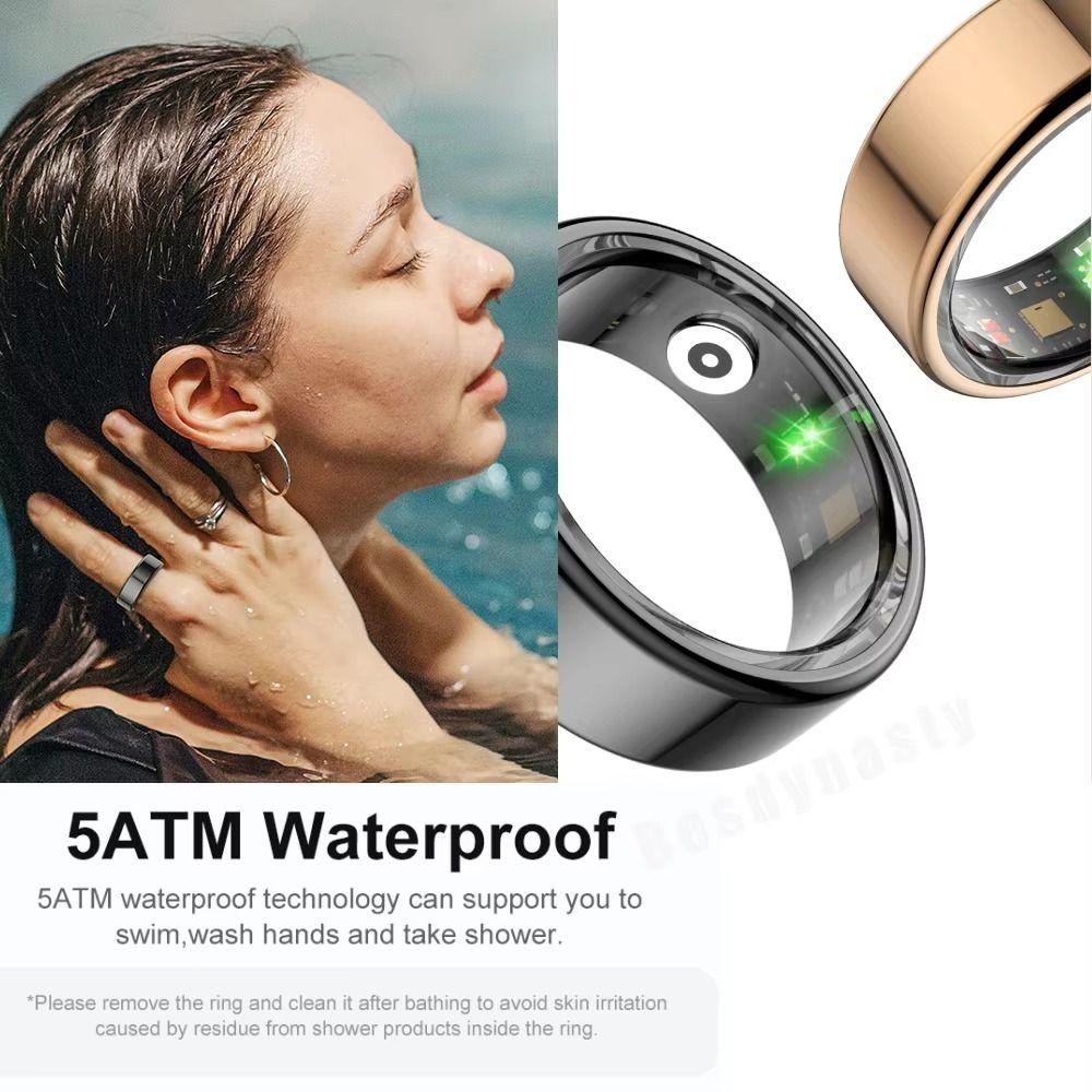 IP68 Waterproof Intelligent Sleep Tracker Fitness Tracker Finger Ring  Blood Oxygen