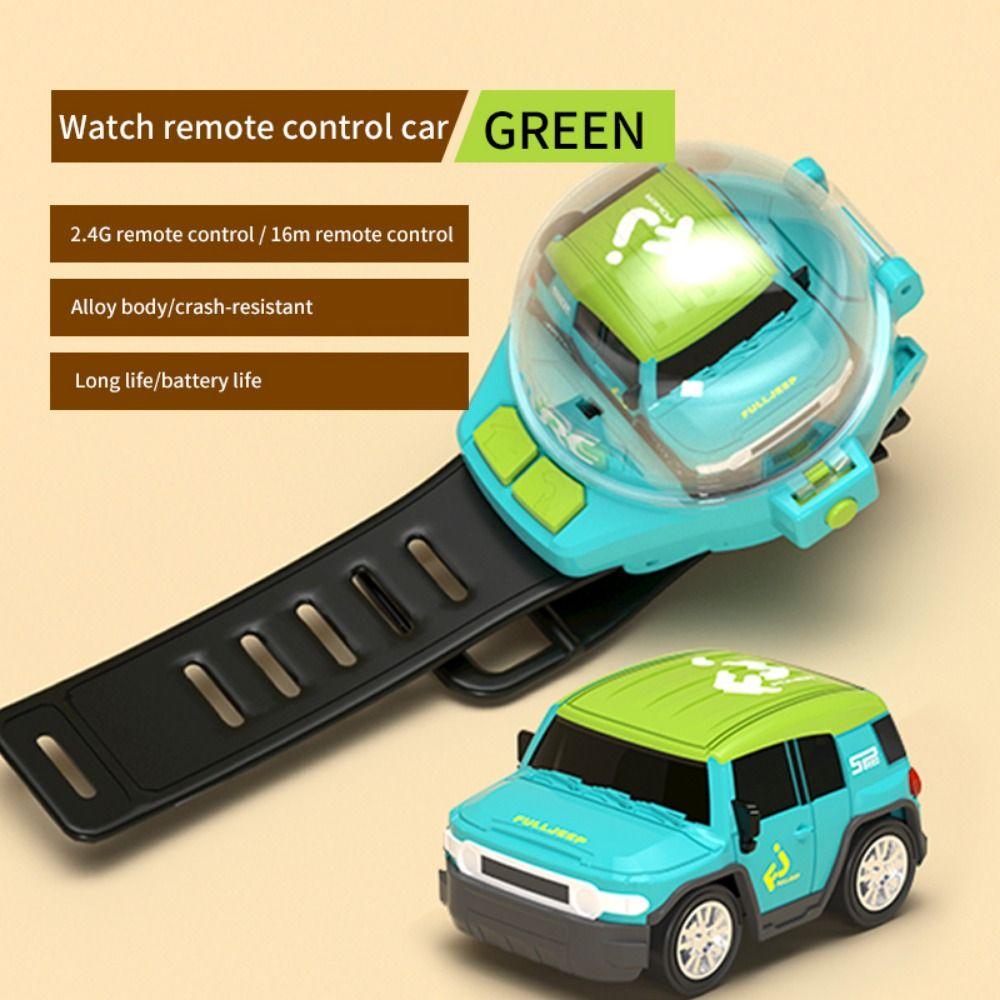 USB Charging Wireless Watch Car 2.4 GHz Mini Zinc Zinc Alloy Racing Funny Toy RC Car Boys Girls