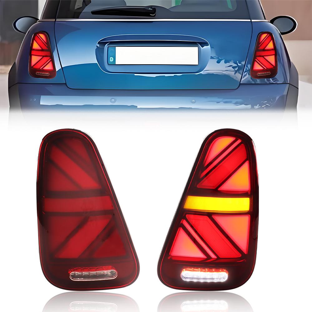 

iJDM Car Union Jack Style LED Tail Light Replacement Part For BMW Mini Cooper R50 R52 R53 Turn Signal,Backup Reverse 2001-2006